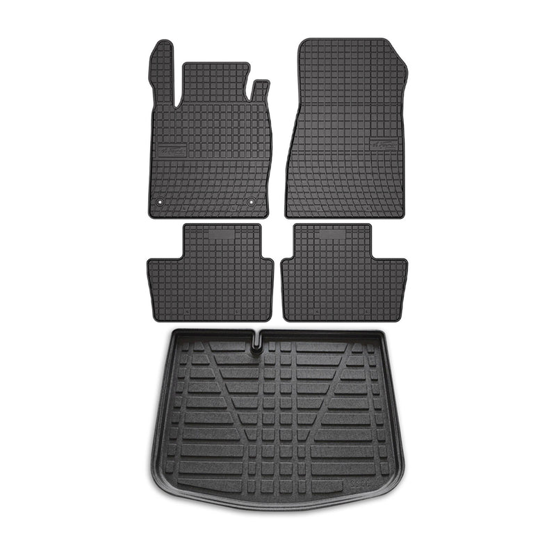 Kit Tapis de sol et coffre pour Nissan Juke 2019-2024 TPE Noir