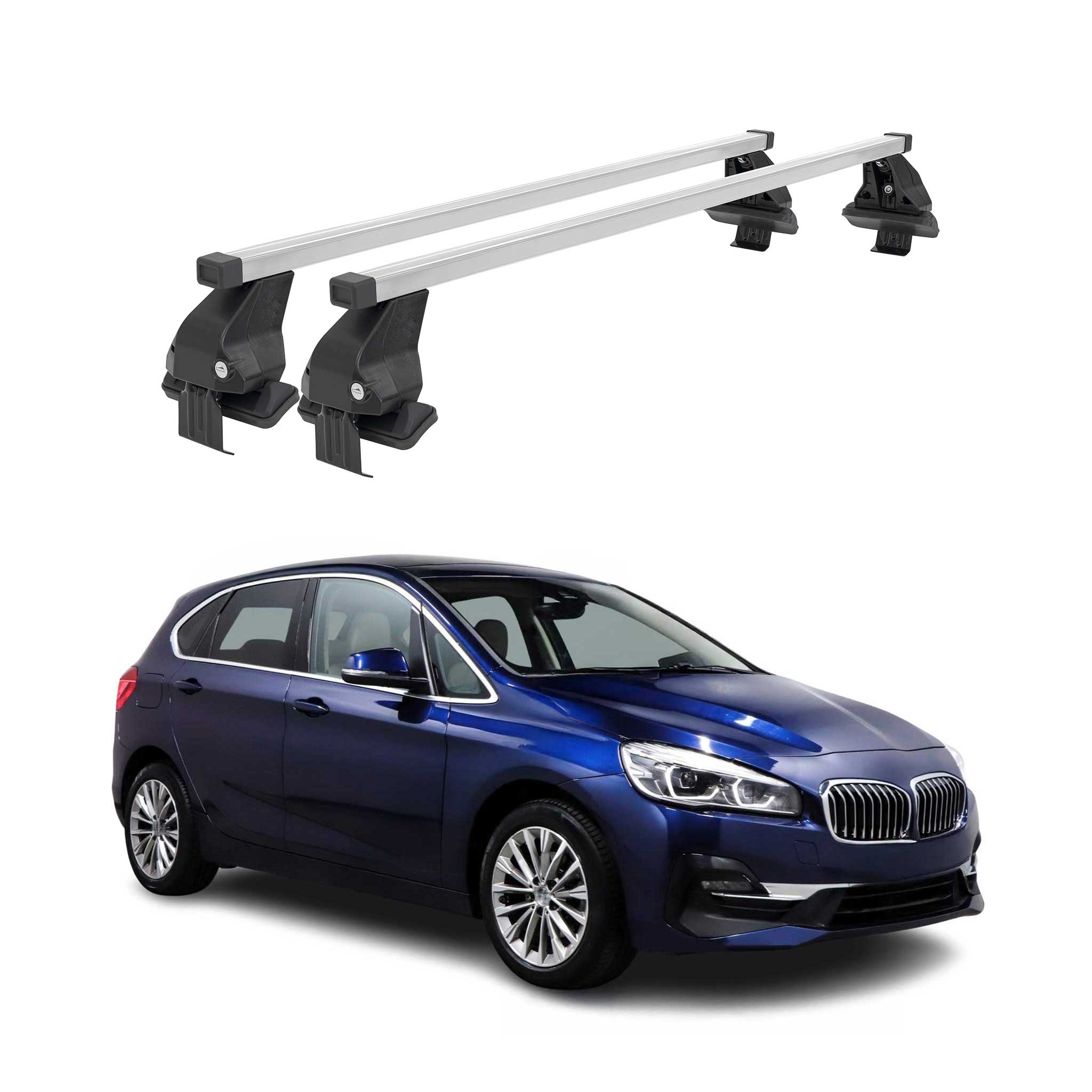 Barres de transversales Menabo pour BMW Série 2 Active Tourer F45 2014-2021 Gris