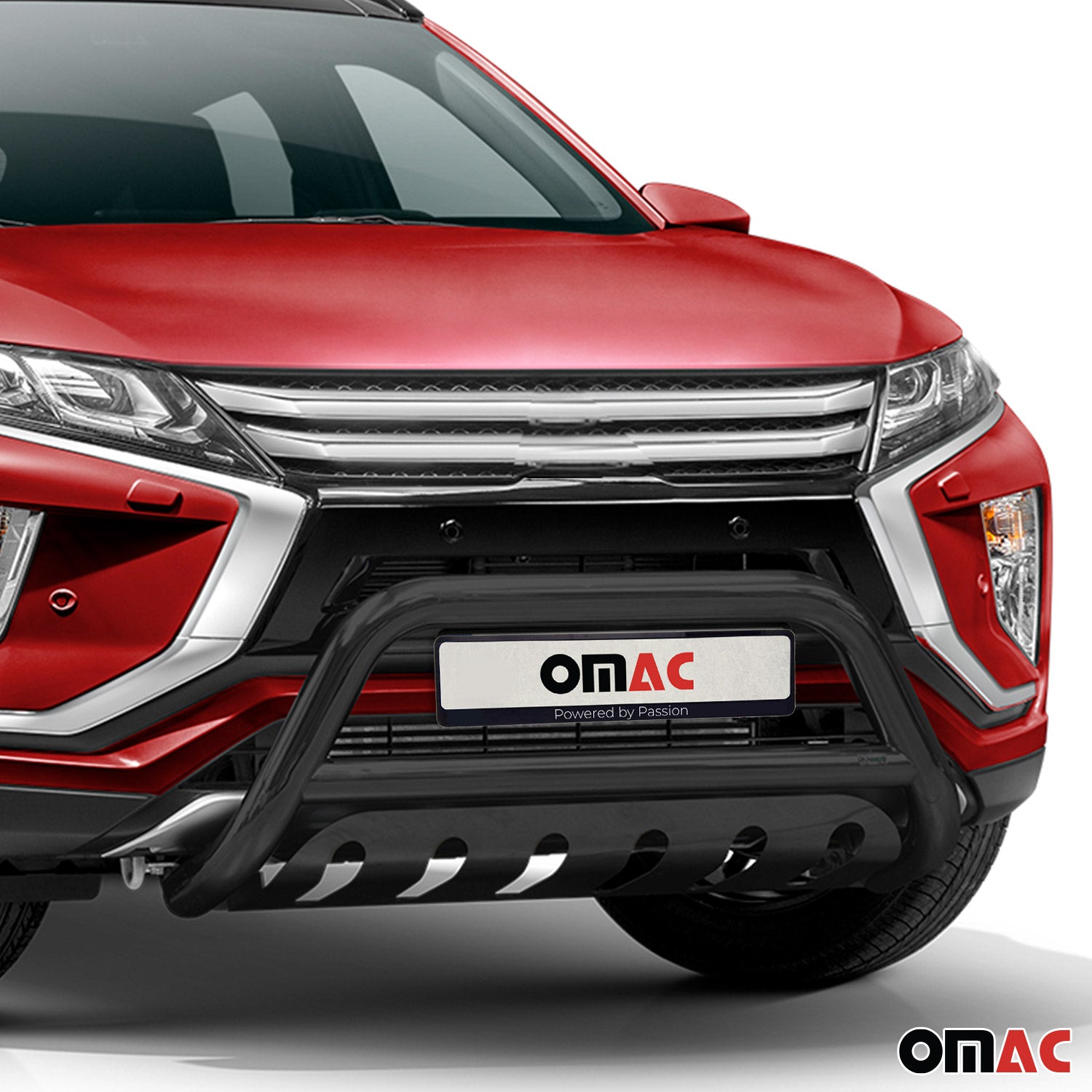 Pare-Buffle Avant Pour Mitsubishi Eclipse Cross 2018-2019 Noir Acier
