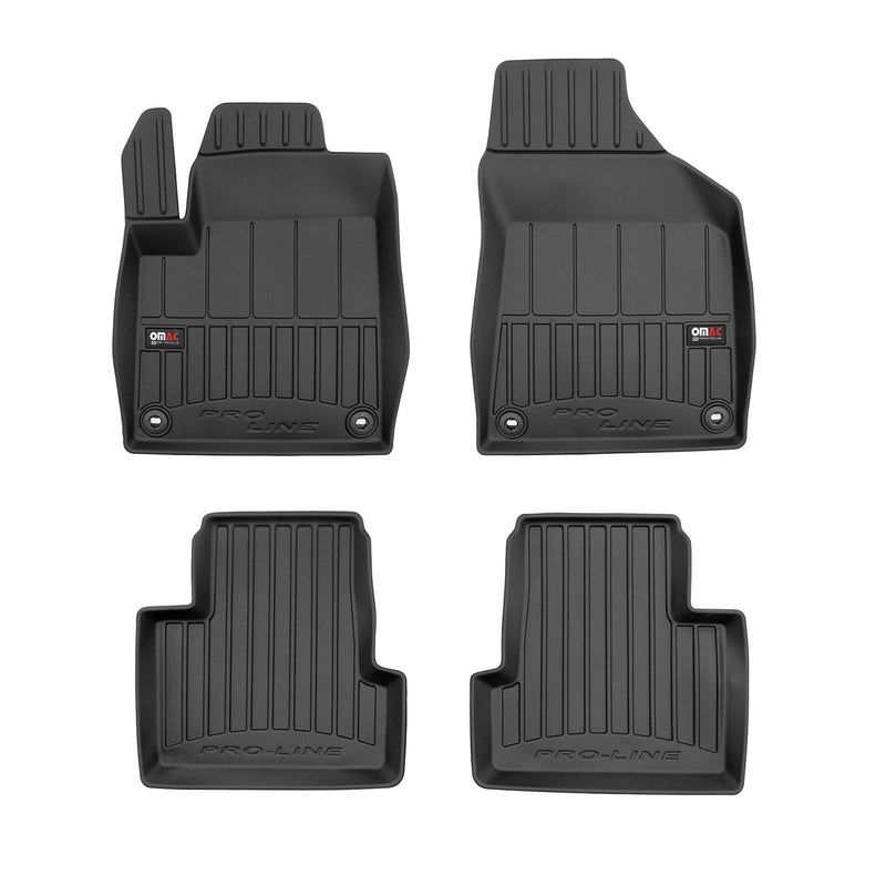 OMAC Tapis de sol en caoutchouc pour Jeep Cherokee 2014-2023 Noir Premium