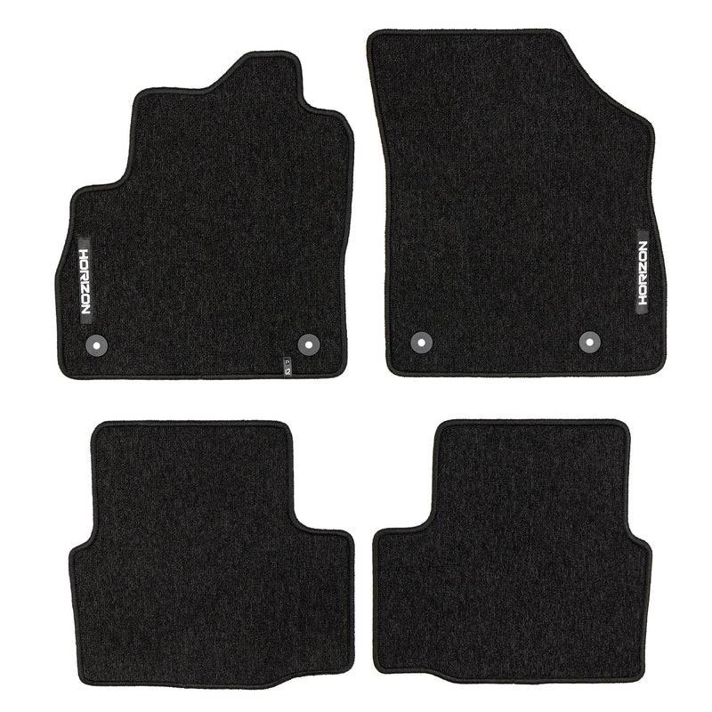 Tapis de Sol de Voiture pour Opel Astra K 2015-2022 Velours Imperméable 4Pcs