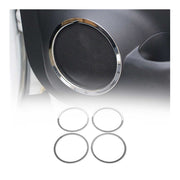 Garniture de cadre de haut-parleur pour Nissan X-Trail 2014-2021 inox chromé 4x