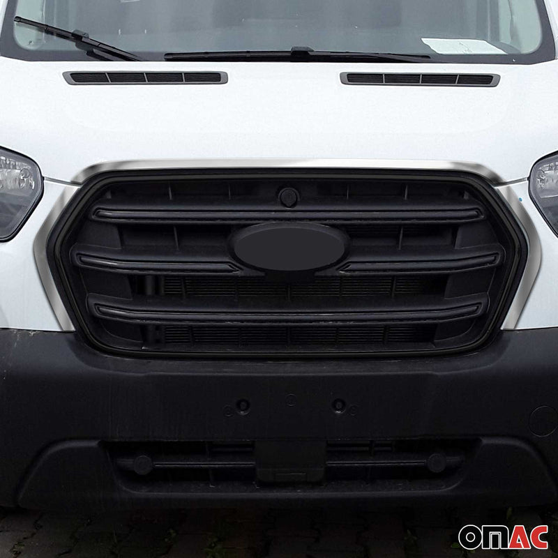 Moulure De Grille De Calandre pour Ford Transit 2019-2025 Inox Chromé 3x