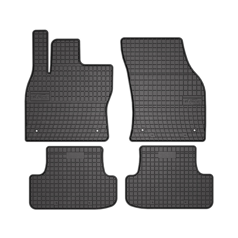 OMAC Tapis de sol pour Audi Q2 2017-2024 Noir en caoutchouc