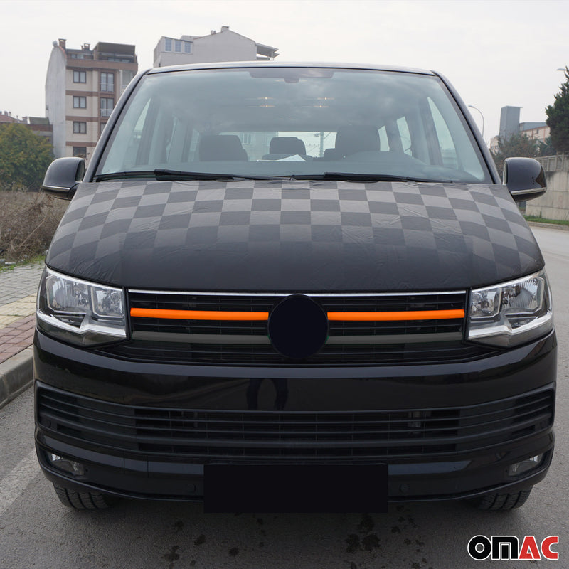 Moulure De Grille Calandre pour VW T6 Transporter 2015-2019 Highline inox Orange