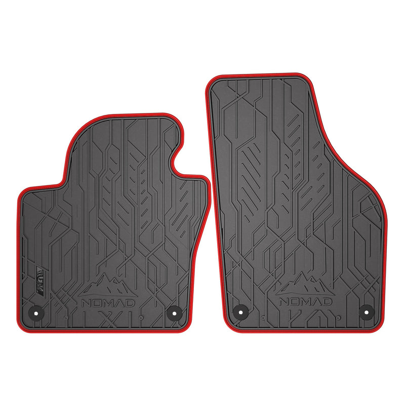 Tapis de Sol de Voiture pour VW Tiguan I 2007-2016 Caoutchouc Noir-Rogue 2Pcs