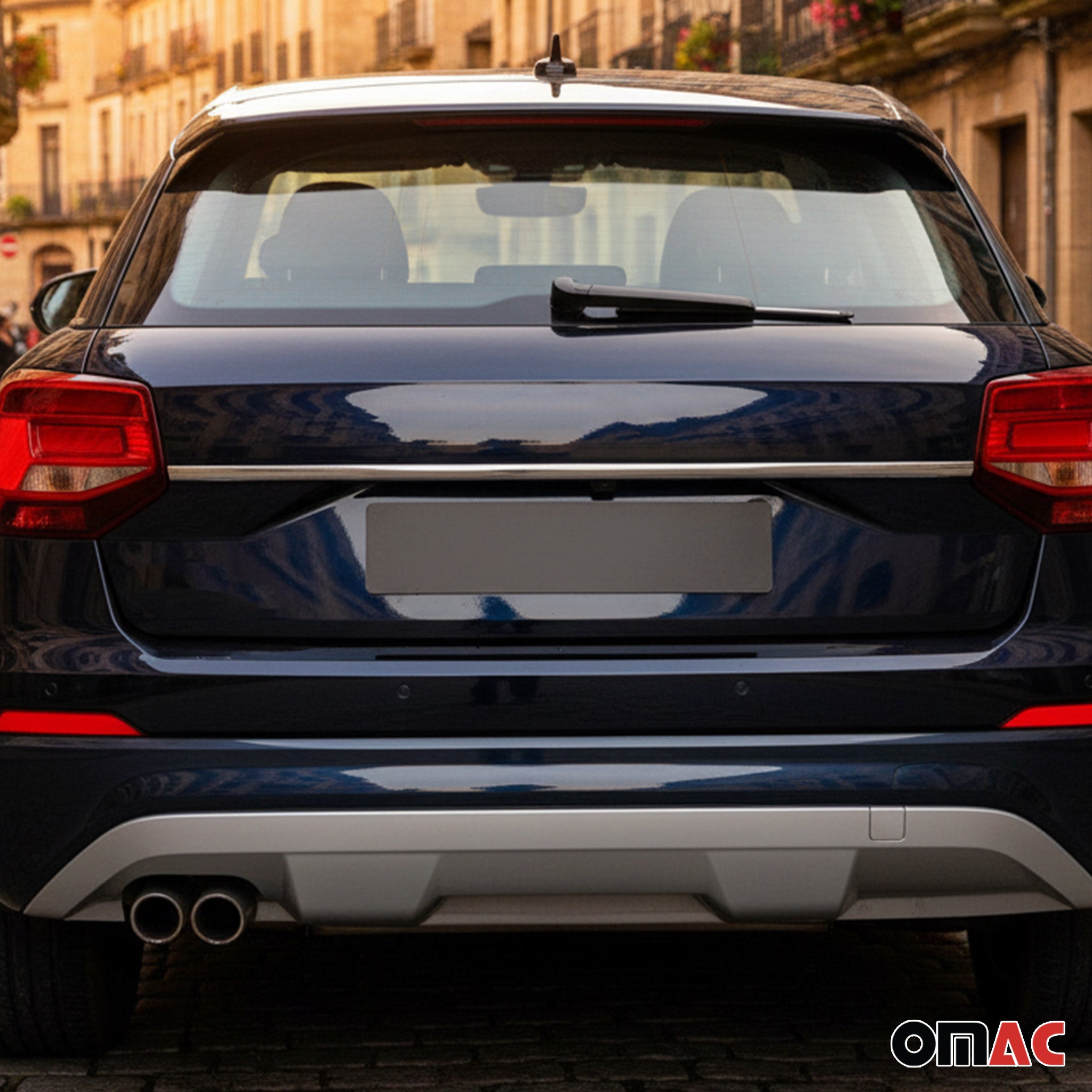 Couvercle de poignée de hayon pour Audi Q2 2017-2026 en acier inox Chromé