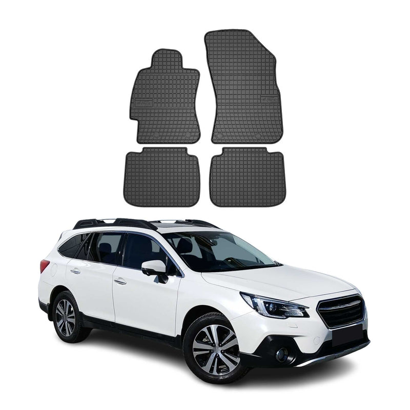 Tapis de Sol pour Subaru Outback 2014-2019 Caoutchouc Noir