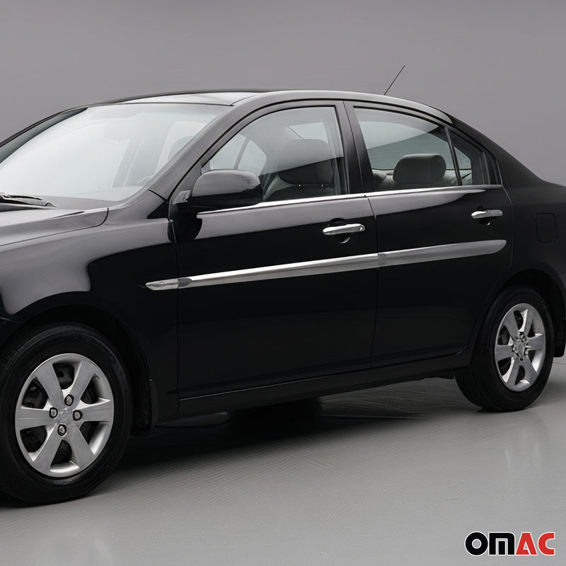 Couverture Poignée de porte pour Hyundai Accent Berline 2005-2011 inox Chromé