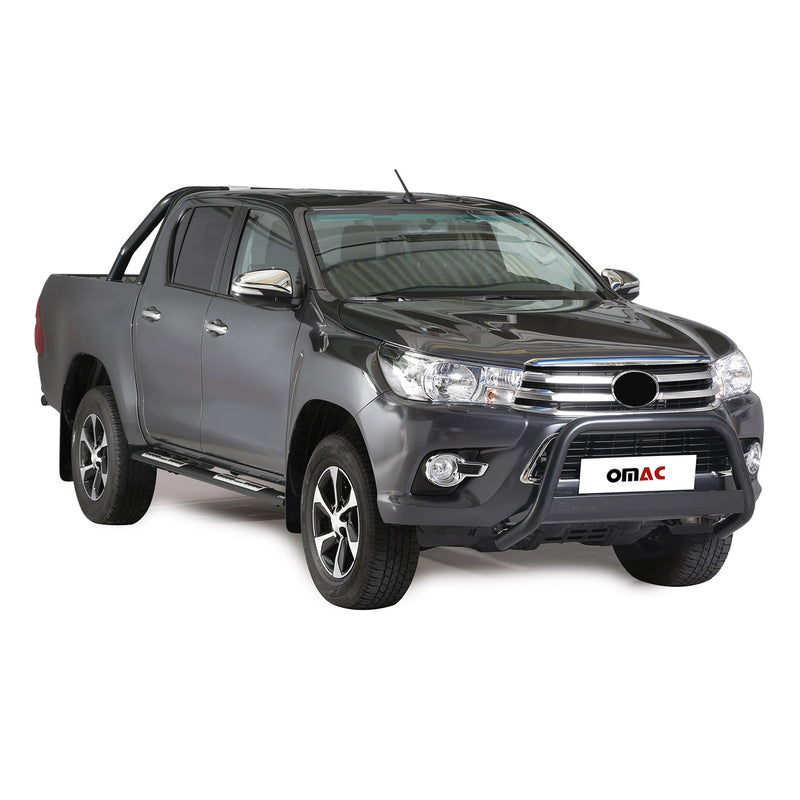 Pare-buffle Avant pour Toyota Hilux 2016-2018 63 mm en Acier Noir