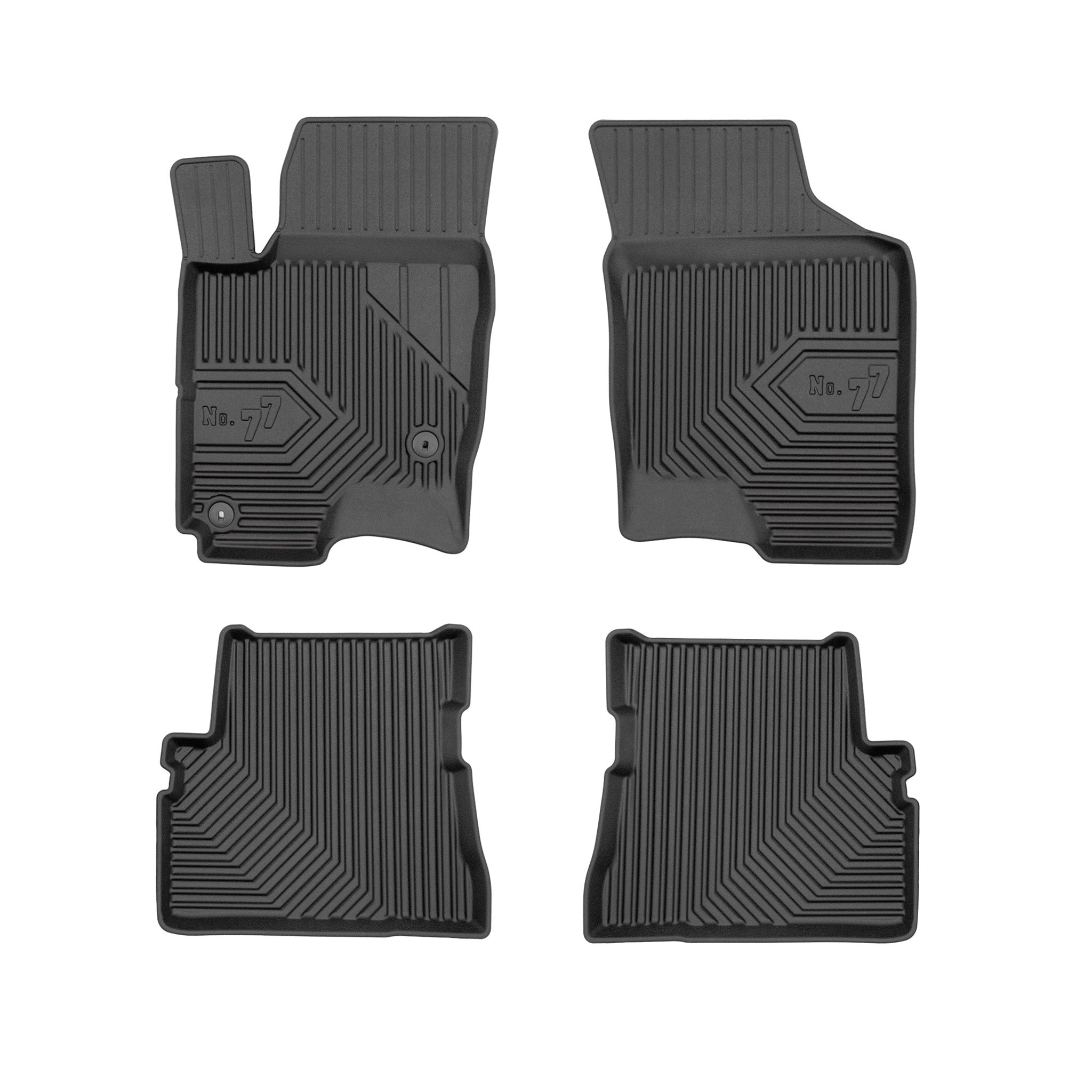 Tapis de Sol de Voiture pour Hyundai Getz 2002-2011 TPE Antidérapant Noir 4Pcs