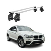 Barres de toit transversales Menabo pour BMW X4 F26 2014-2018 Acier Gris
