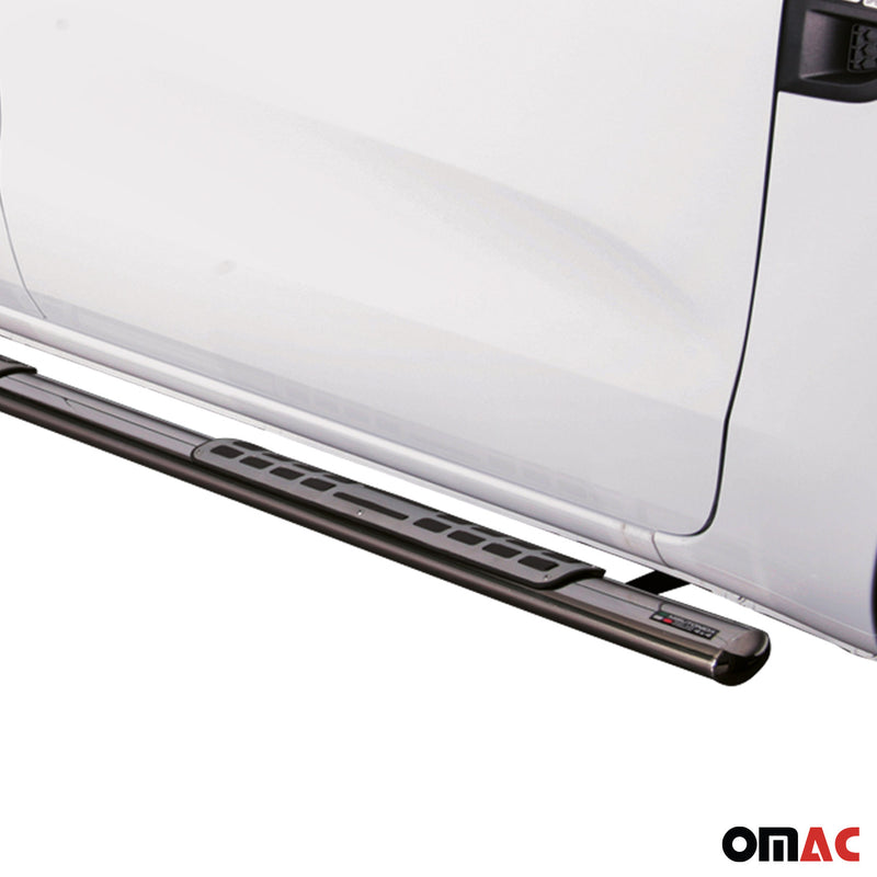 Marchepieds Latéraux pour Ford Ranger Single Cab 2012-2025 Acier Inoxy Argent