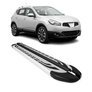 Marchepieds Latéraux pour Nissan Qashqai +2 NJ10 2008-2014 Alu 2x
