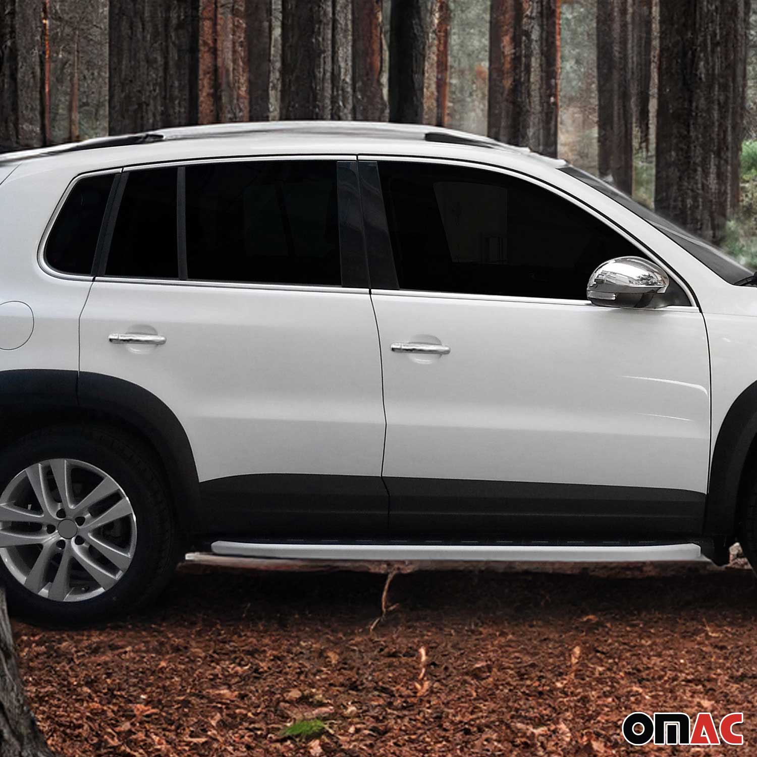 Garniture de Fenêtre pour VW Tiguan mk2 2016-2024 Acier Inox Brillant 10Pcs