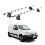 Barres de toit transversales Alu pour Nissan Kubistar 2003-2009 TÜV Gris 2Pcs