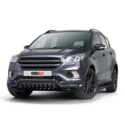 Pare-Buffle Avant Pour Ford Kuga II 2017-2019 Facelift Acier Inoxydable Noir