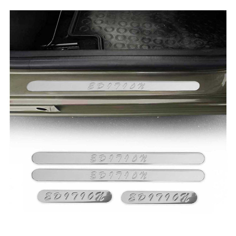 Seuils de Porte Edition 50x21 cm en acier inoxydable Chromé Universal 4x
