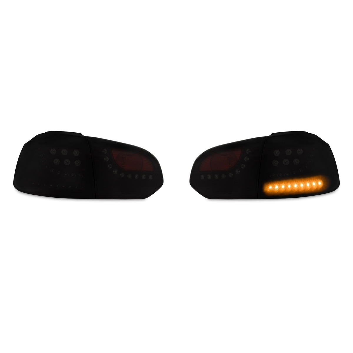 JOM LED Feux Arrière pour VW Golf 6 08-12 Nouveau Design Noir