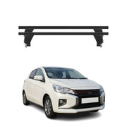 Barres de toit Transversales pour Mitsubishi Spacestar 2017-2020 Alu Noir 2x