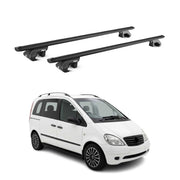 Barres de toit transversales ABE pour Mercedes Vaneo W414 2001-2005 Alu Noir 2x