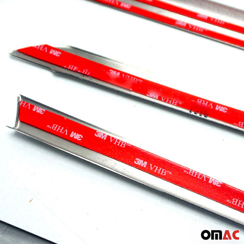 Baguettes pour contour Latérales pour Fiat Tipo Kombi 2016-2025 Chromé inox