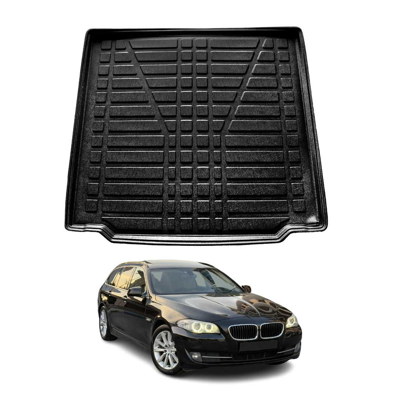 Tapis de coffre pour BMW Série 5 F11 Break 2009-2017 caoutchouc TPE Noir