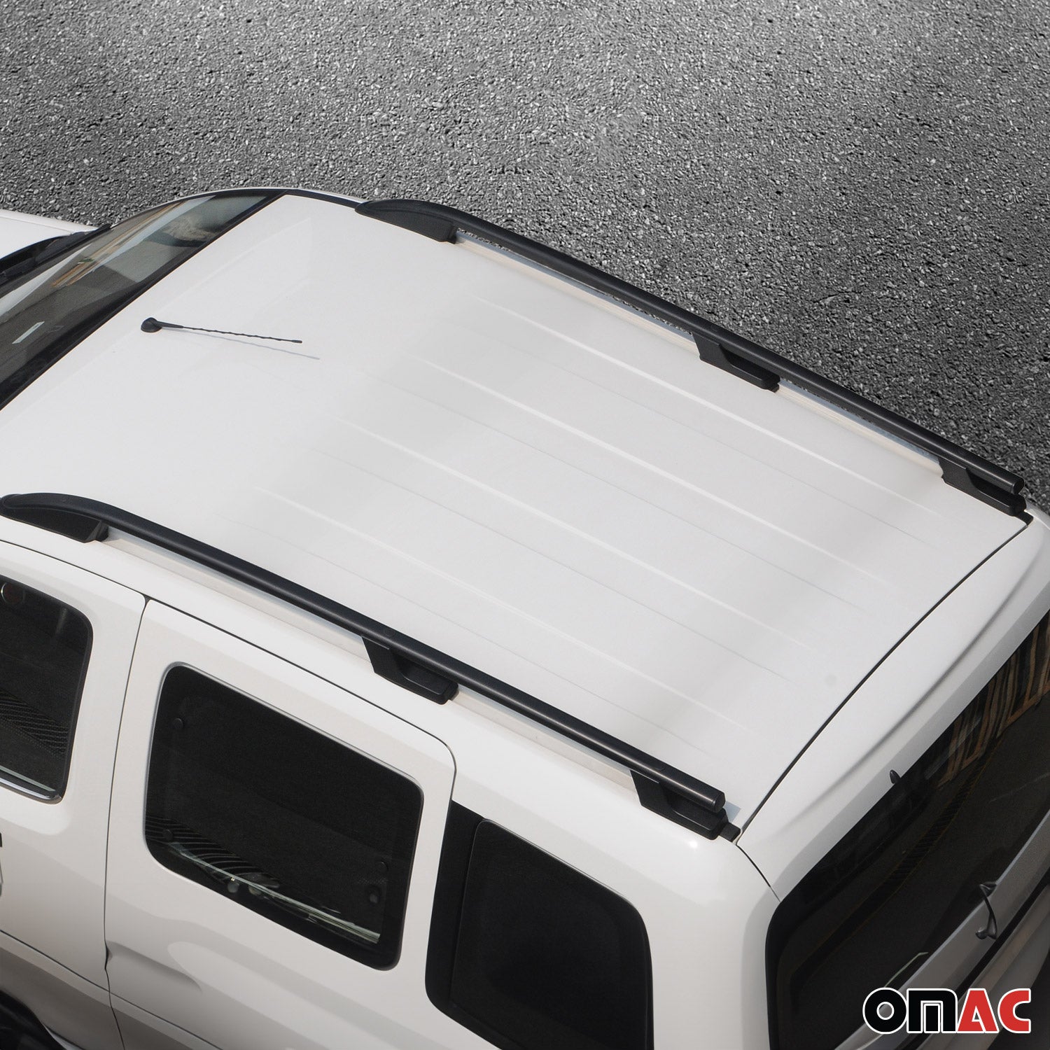 Barres de toit longitudinales pour Renault Trafic Opel Vivaro A 2001-14 L1 Noir