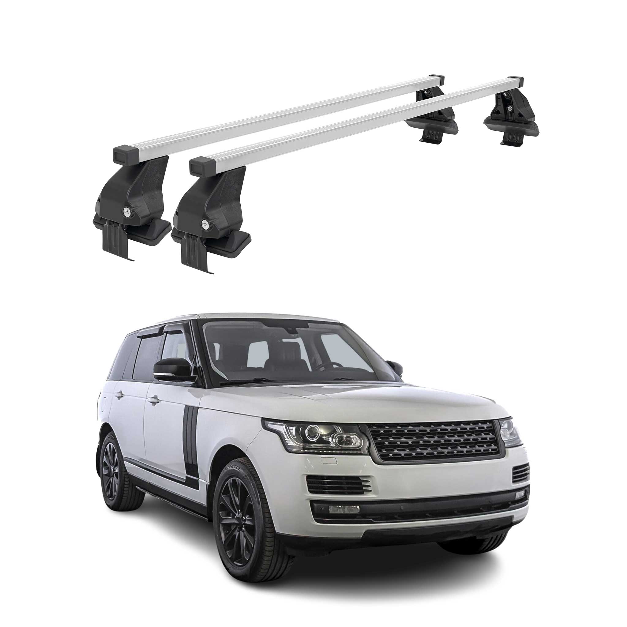 Barres de toit transversales pour Land Rover Range Rover 2013-2021 Acier Gris