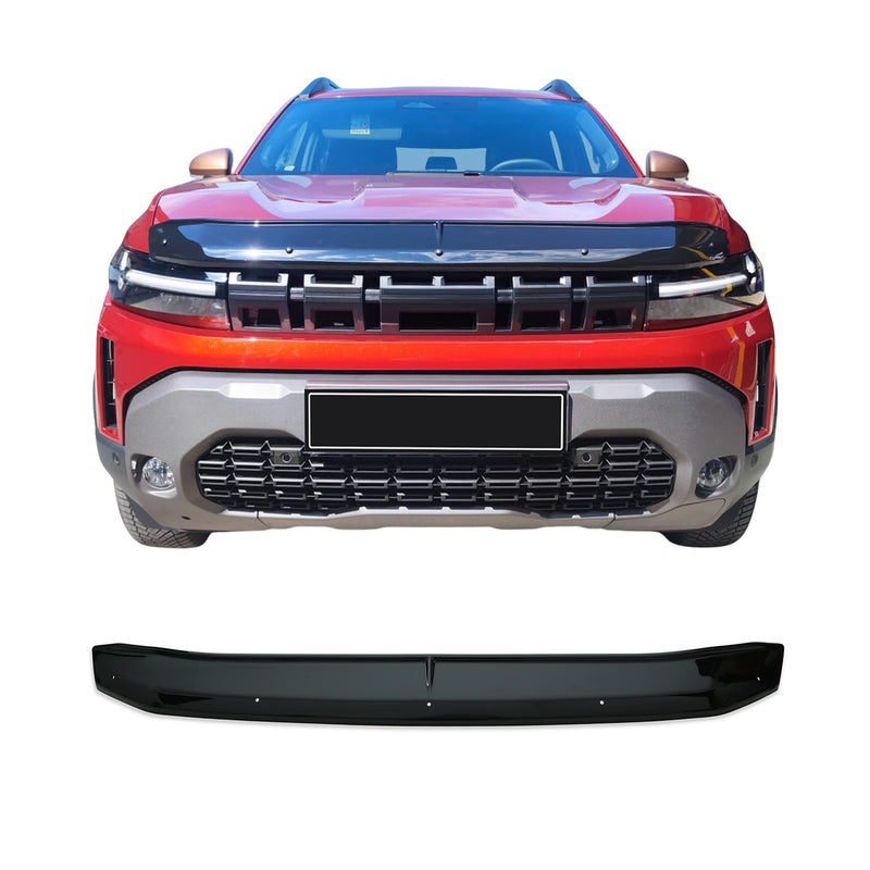 Deflecteurs d'air capot de voiture pour Dacia Duster mk3 2024-2025 noir ABS