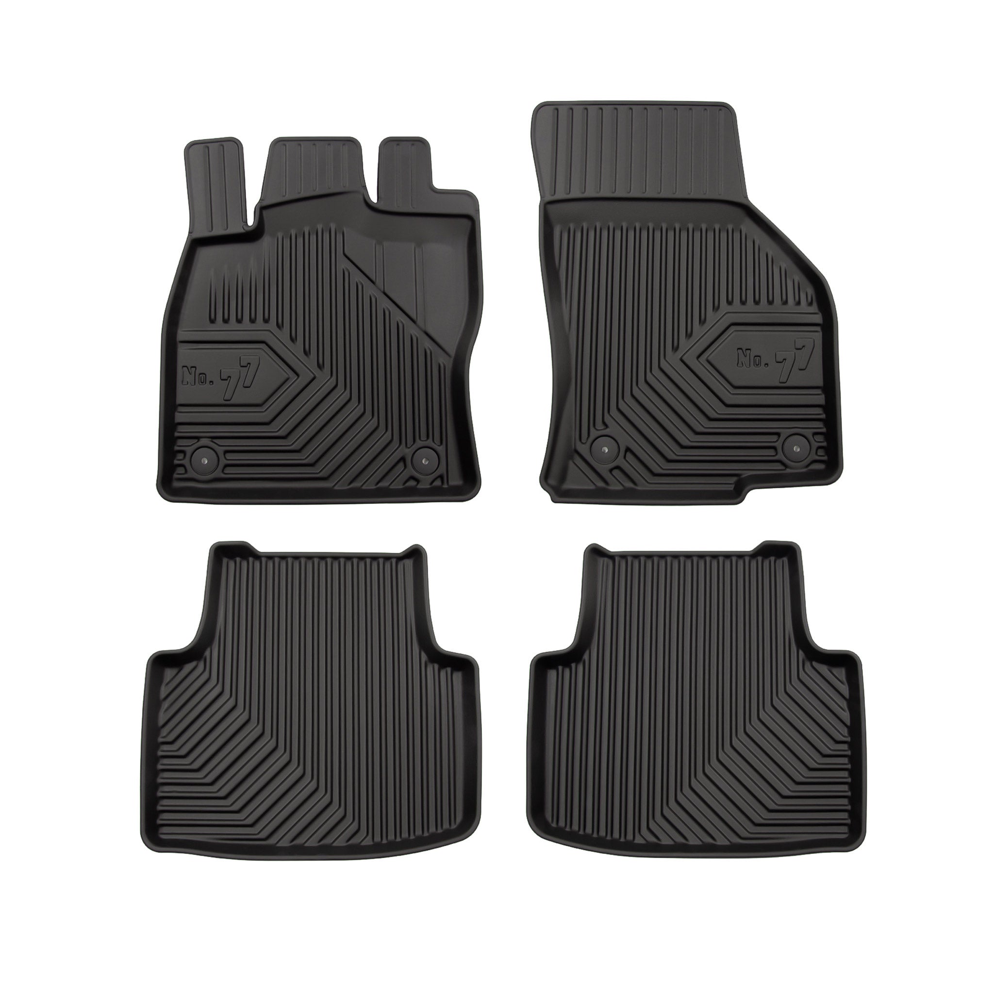 Tapis de Sol de Voiture pour VW Passat B8 2014-2022 TPE Antidérapant Noir 4Pcs