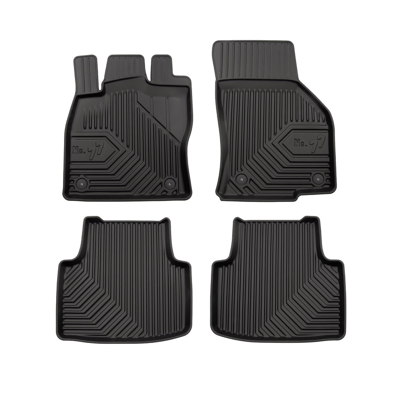 Tapis de Sol de Voiture pour VW Passat B8 2014-2022 TPE Antidérapant Noir 4Pcs