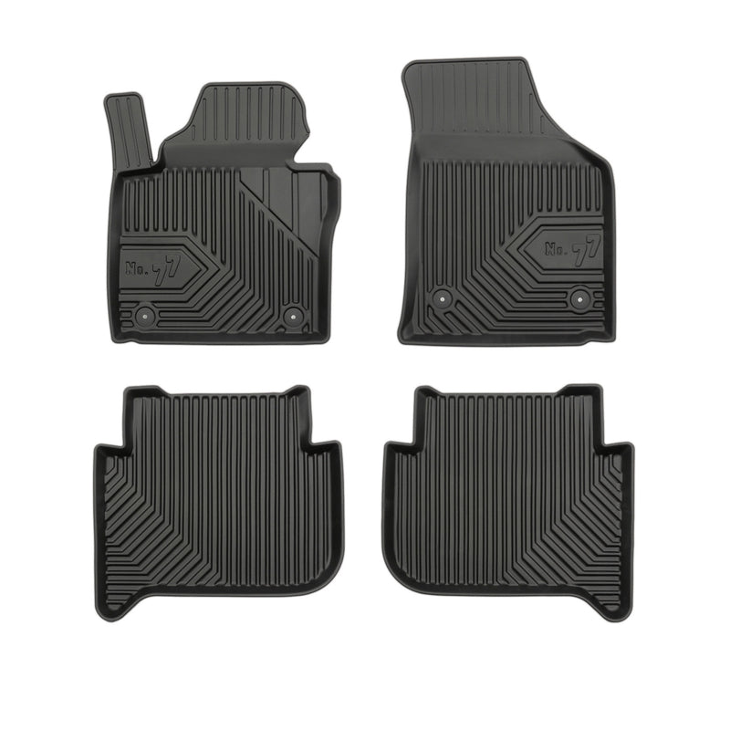 Tapis de Sol de Voiture pour VW Touran I 2003-2010 Pre-FL TPE Imperméable 4Pcs