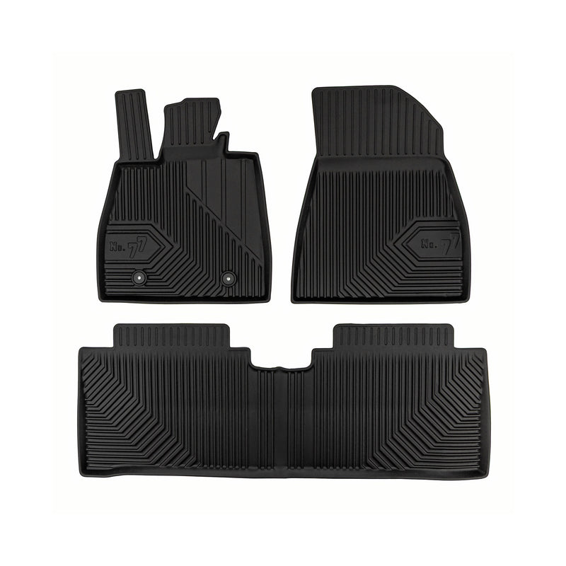 Tapis de Sol de Voiture No.77 pour BYD Seal 2023-2025 TPE Antidérapant Noir 3Pcs