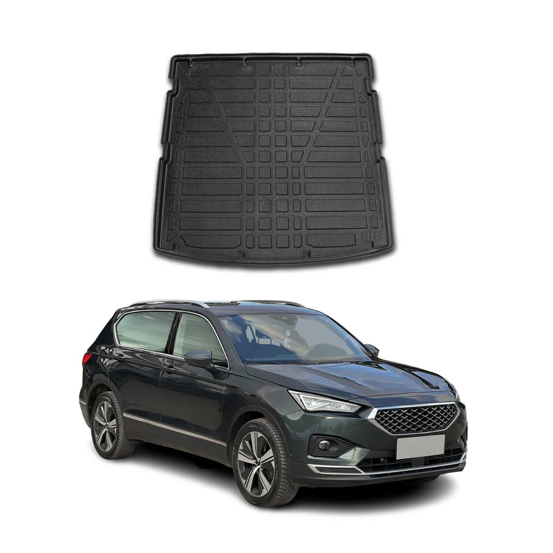 Tapis de Coffre pour Seat Tarraco 2019-2022 en TPE Noir