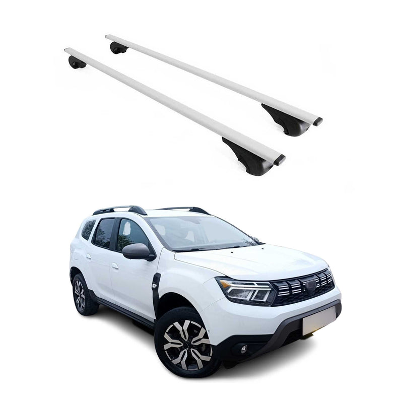Barres de Toit transversales pour Dacia Duster mk3 2024-2025 Métal Gris 2Pcs
