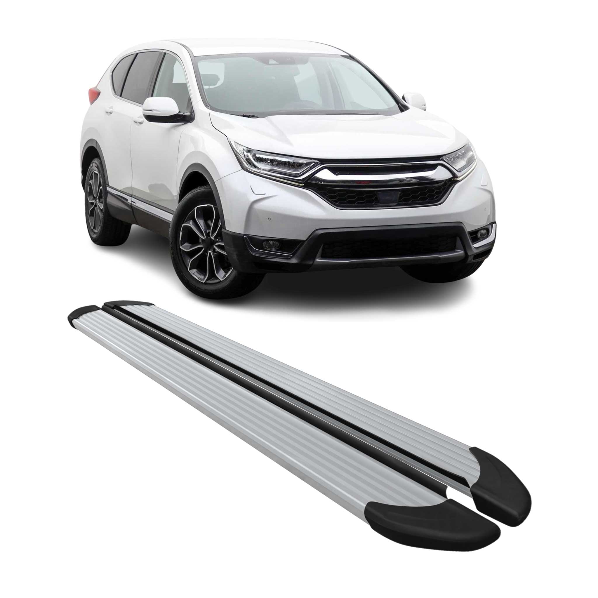 Marchepieds Latéraux pédale pour Honda CR-V 2017-2021 Aluminium Argent 2Pcs