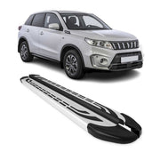 Marchepieds Latéraux pédale pour Suzuki Vitara 2015-2026 Aluminium Gris 2Pcs
