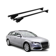 Tiger Barres de toit transversales pour Audi A4 B8 Break 2008-2015 Noir