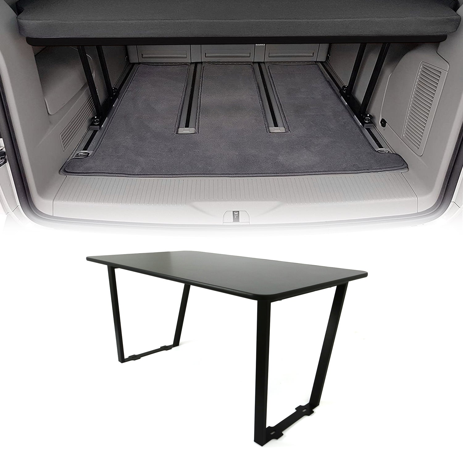 Multiflexboard extension de lit étagère pour VW Caravelle T7 2024-2026 3Pcs