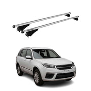 Tiger Barres de toit transversales pour Chery Tiggo 2013-2016 Gris