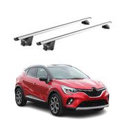 Barres de toit transversales pour Renault Captur II 2019-2025 Alu Gris 2Pcs ABE