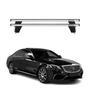 Menabo Barres de toit Transversales pour Mercedes S W222 2014-2020 Alu Gris ABE