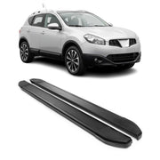 Marchepieds Latéraux pour Nissan Qashqai +2 NJ10 2008-2013 Noir Aluminium 2Pcs