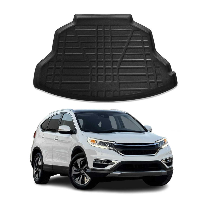 Tapis de Coffre pour Honda CR-V 2012-2017 en TPE Noir x1