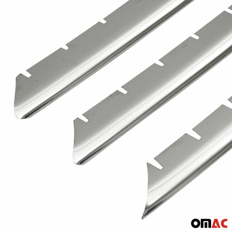 Grille de Calendre pour Renault Megane 2002-2006 6 PCS Acier Inox Chromé