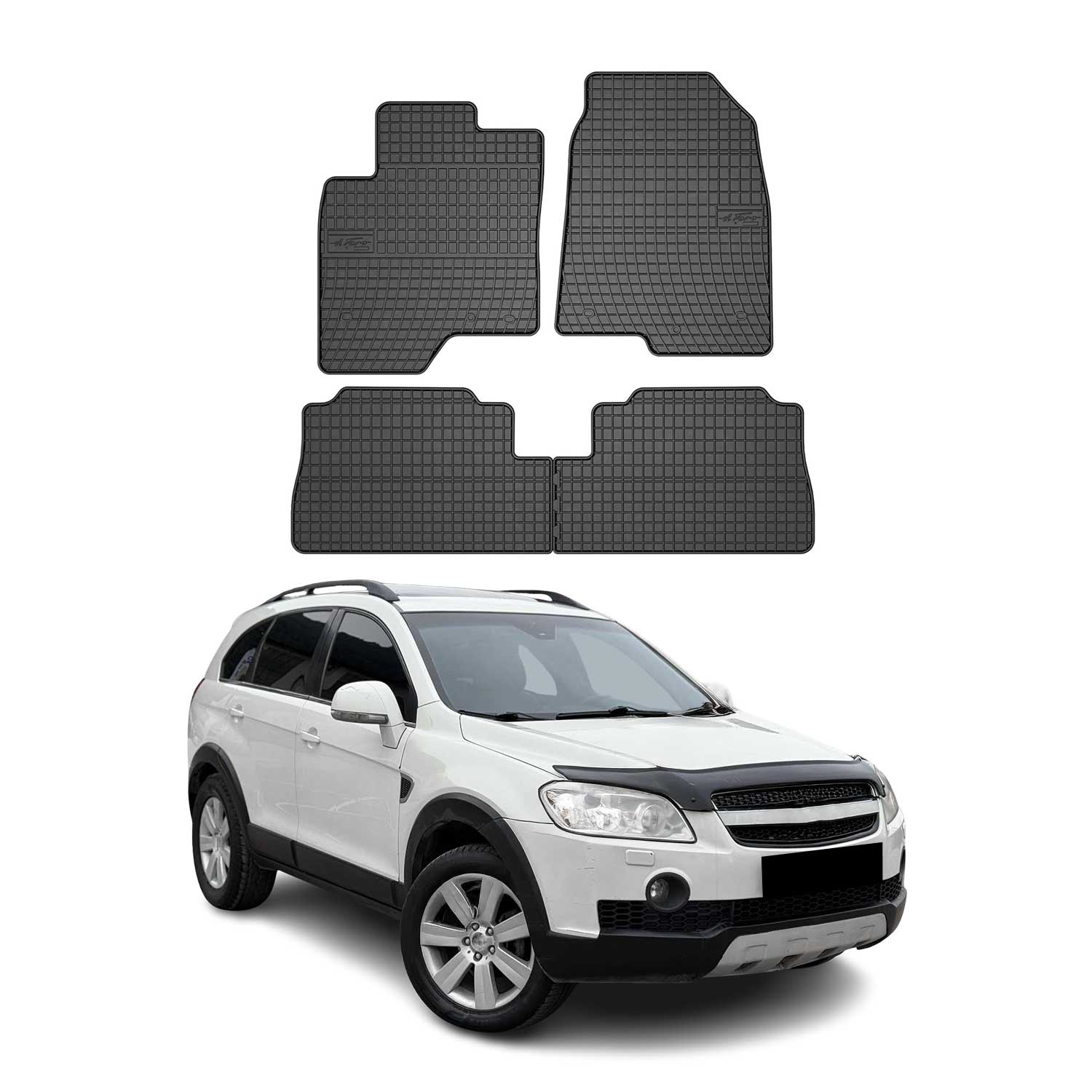 2006-2017 Chevrolet Captiva OMAC Tapis de Sol Caoutchouc Noir