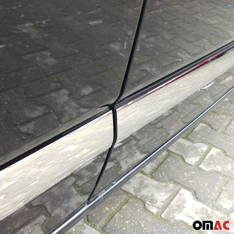 Baguettes de porte pour VW T6 T6.1 Transporter tout 2015-2024 L2 long chrome