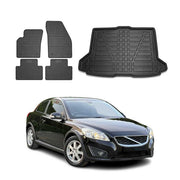 Kit Tapis de sol et coffre pour Volvo C30 2006-2013 TPE Noir
