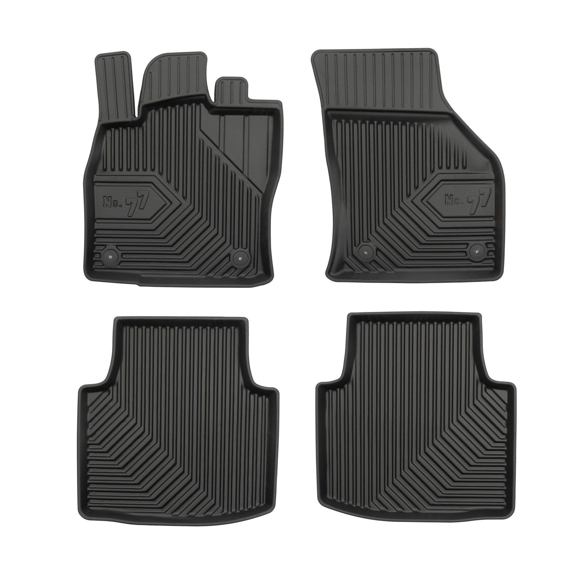Tapis de Sol de Voiture pour Skoda Superb III 2015-2023 TPE Imperméable 4Pcs